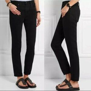 Alexander Wang black fade hidden button fly 003 100% cotton denim jeans